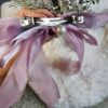 Hair clip bow pearl purple