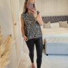 Silver sequin top