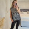 Silver sequin top