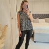 Silver sequin top