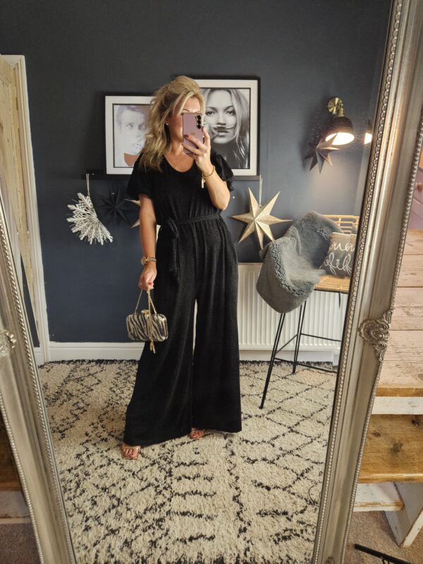 Black sparkle jumpsuit