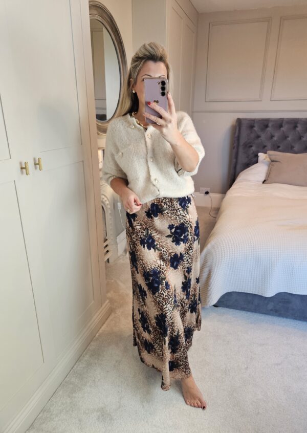 Floral skirt Blue