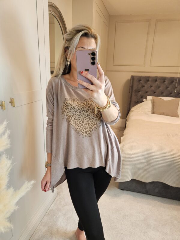 Heart sequin top