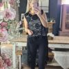 high low sleeveless crochet top