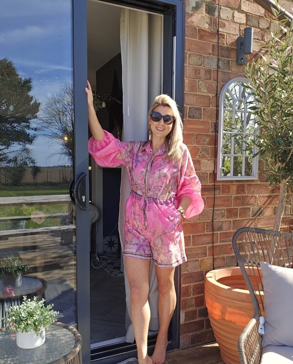 Freya playsuit pink