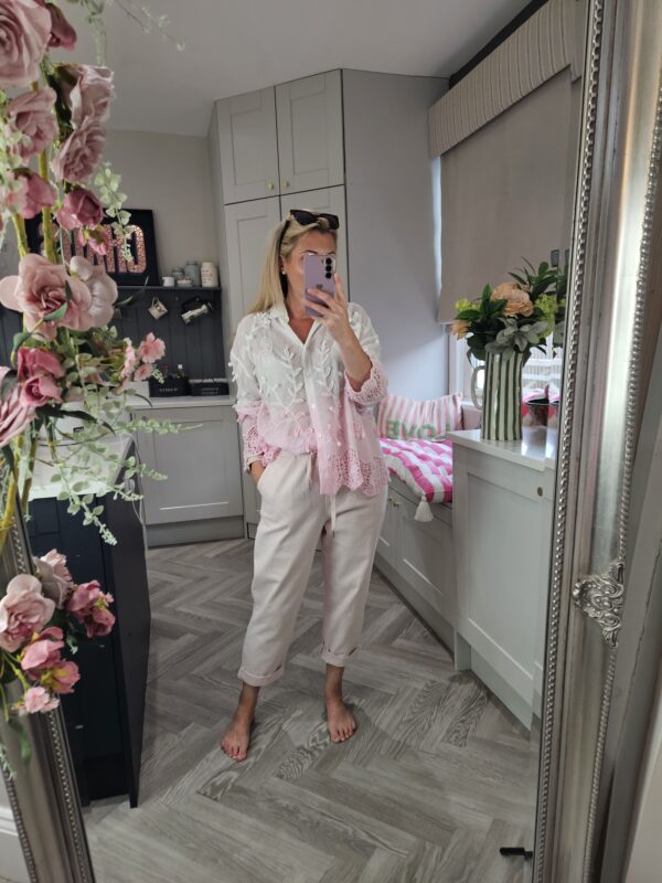 ombre pink shirt
