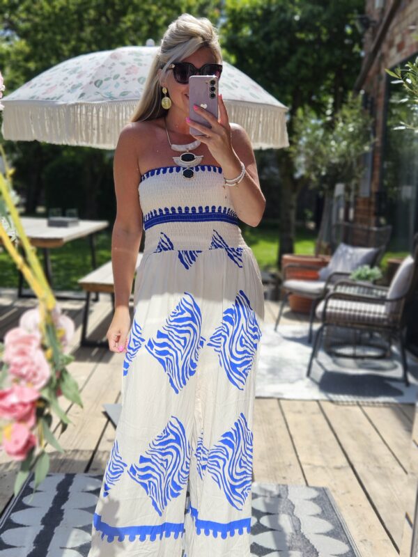 Santorini jumpsuit blue