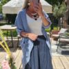 Linen trousers navy