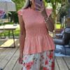 shirred top white