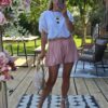 pink shorts