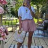pink shorts