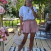 pink shorts