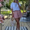 pink shorts