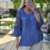 Lauren top blue
