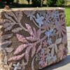 pink beaded bag