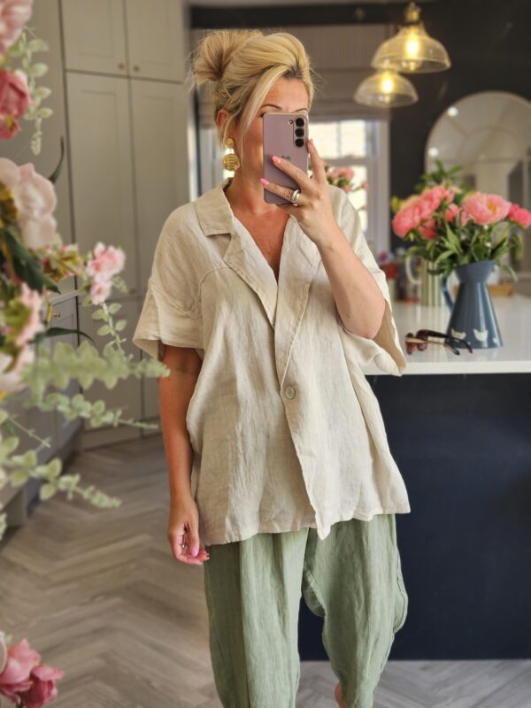 linen blazer