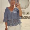 Light blue lace top