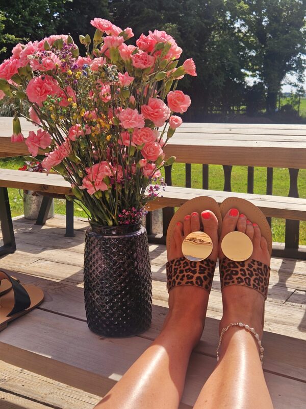 Leopard sandal