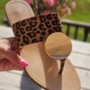 Leopard sandal