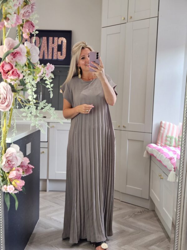 serenity dress taupe