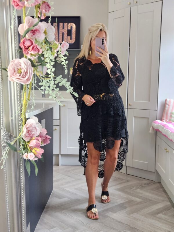 black lace coverup