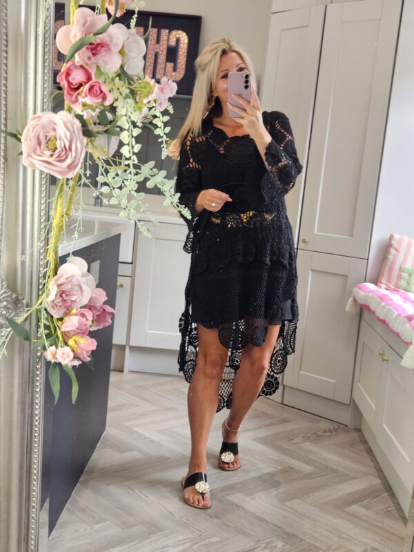 black lace coverup