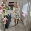 Ecru lace coverup
