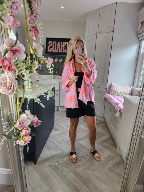 Sun shirt pink and orange