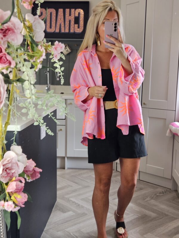 Sun shirt pink and orange