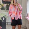 Sun shirt pink and orange