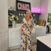 Mabe jumpsuit Navy and yellow