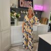 Mabe jumpsuit Navy and yellow