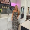 Animal print maxi