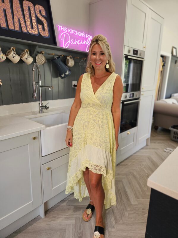 Valentina dress lemon