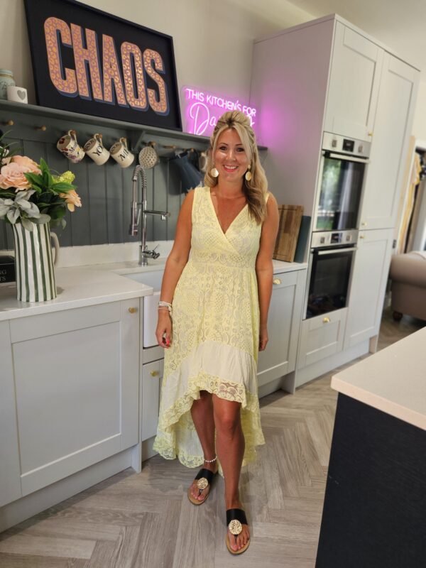Valentina dress lemon