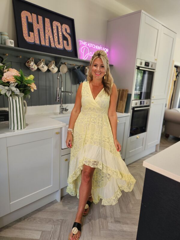 Valentina dress lemon