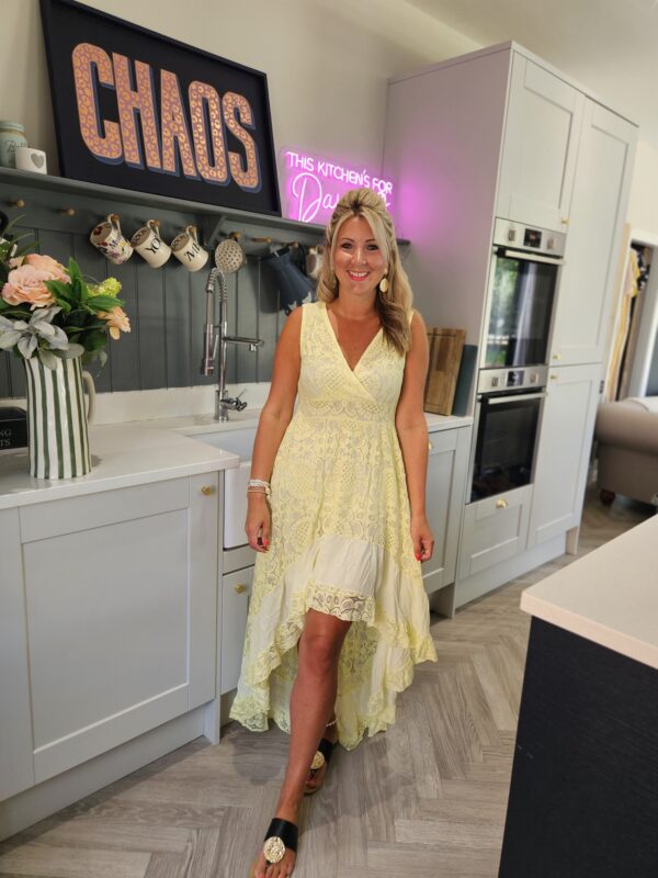 Valentina dress lemon
