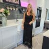 Black lace skirt