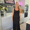 Black lace skirt