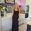 Black lace skirt
