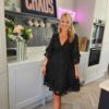 Black lace dress