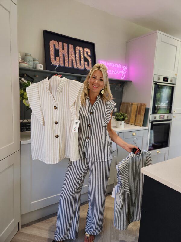 Paloma stripe beige