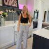 stripe trousers