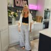 Crochet white cardigan