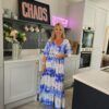 Blue maxi dress