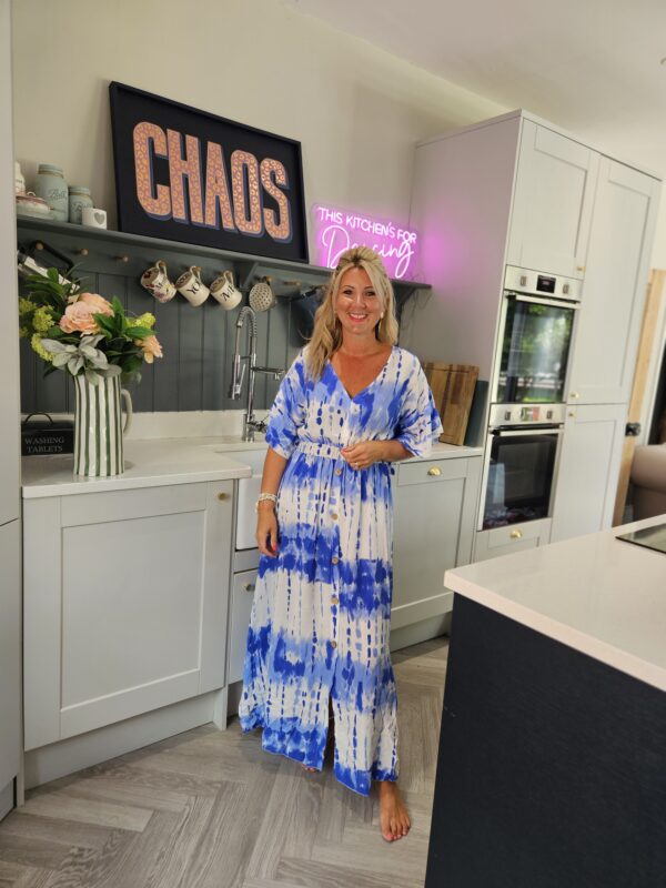 Blue maxi dress