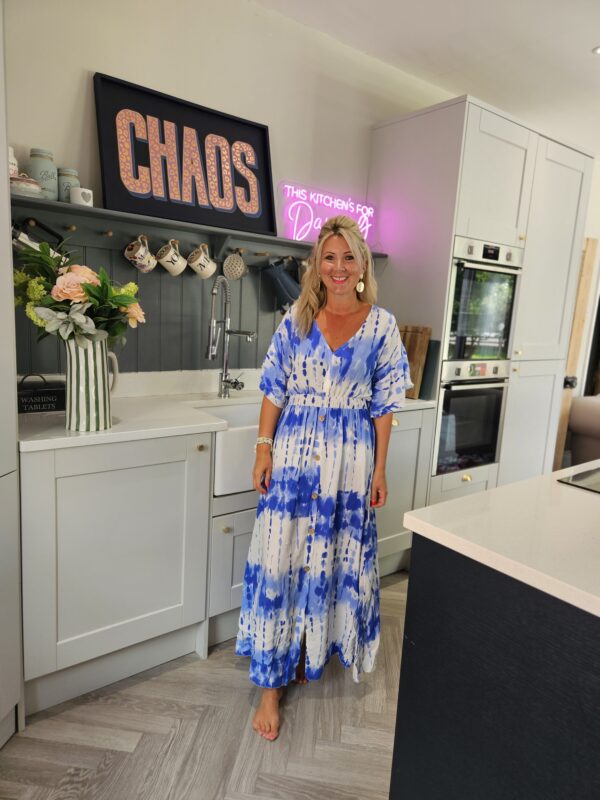 Blue maxi dress