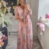 Fleur maxi dress pink