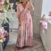 Fleur maxi dress pink
