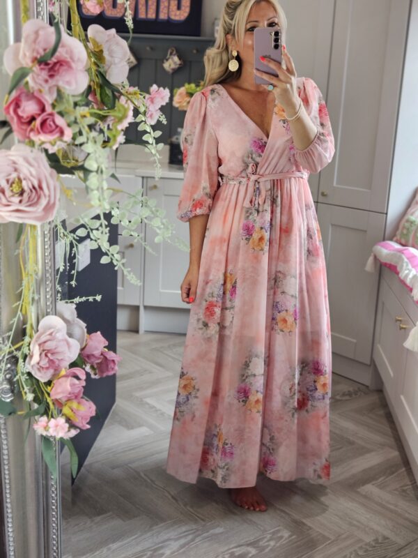 Fleur maxi dress pink